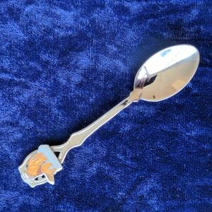 FREE with purchase. Vintage Canadian souvenir spoon with bear and cub, Freebie